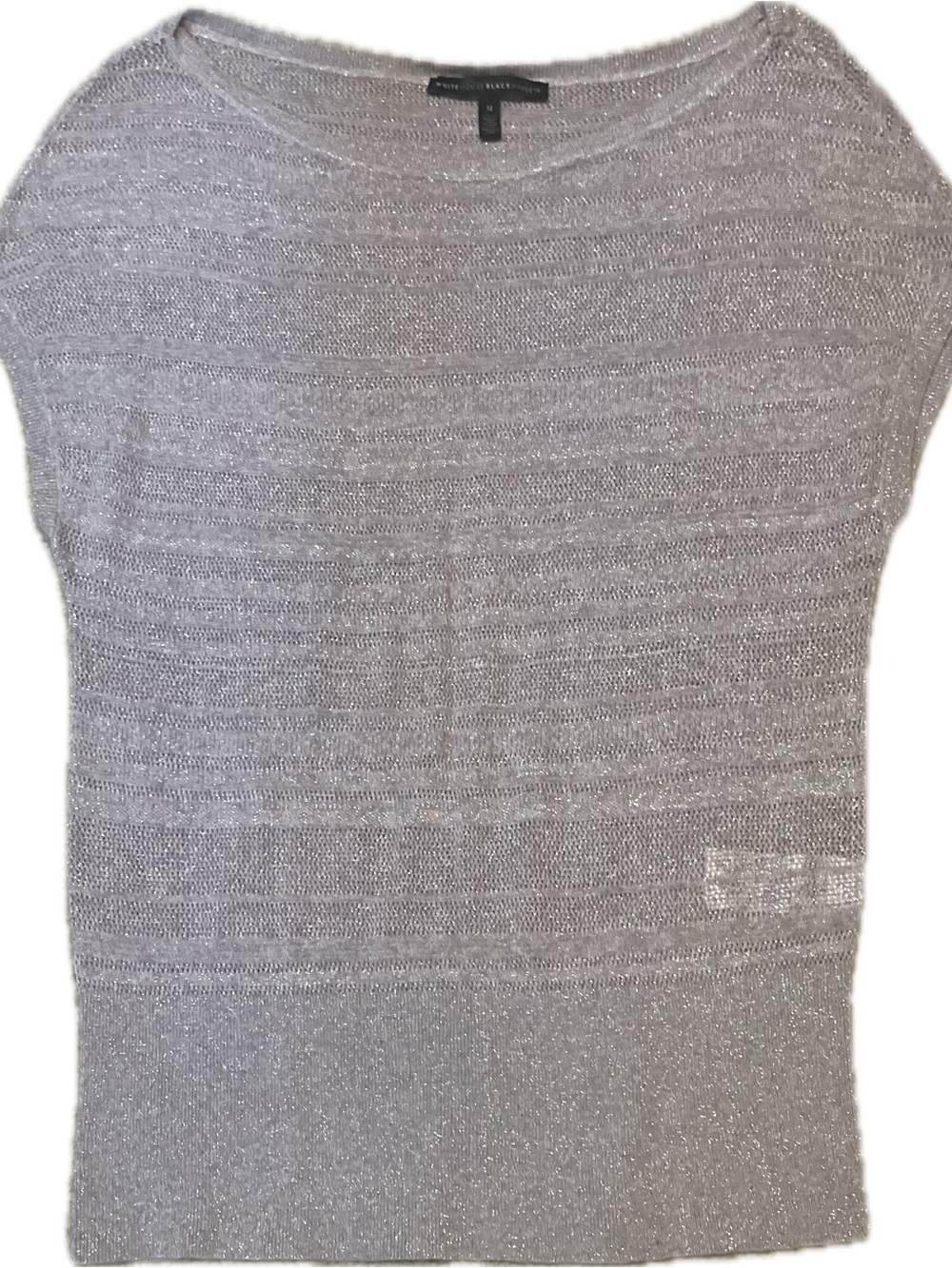 White House Black Market Shimmery Lavender Women’s Knit Top Size Medium
